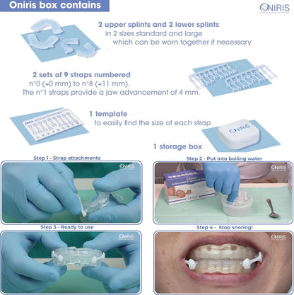 ONIRIS® Anti Snoring Mouthpiece Solution for Men & Women - FDA-Cleared (Fits All Mouth Sizes)